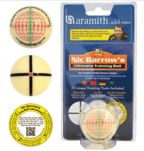 כדור סנוקר בודד 2.16 טלוויזיה ARAMITH של Nic Barrow